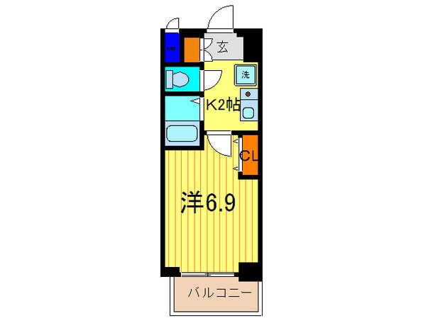 プレサンス京都二条城前(１０２)の物件間取画像